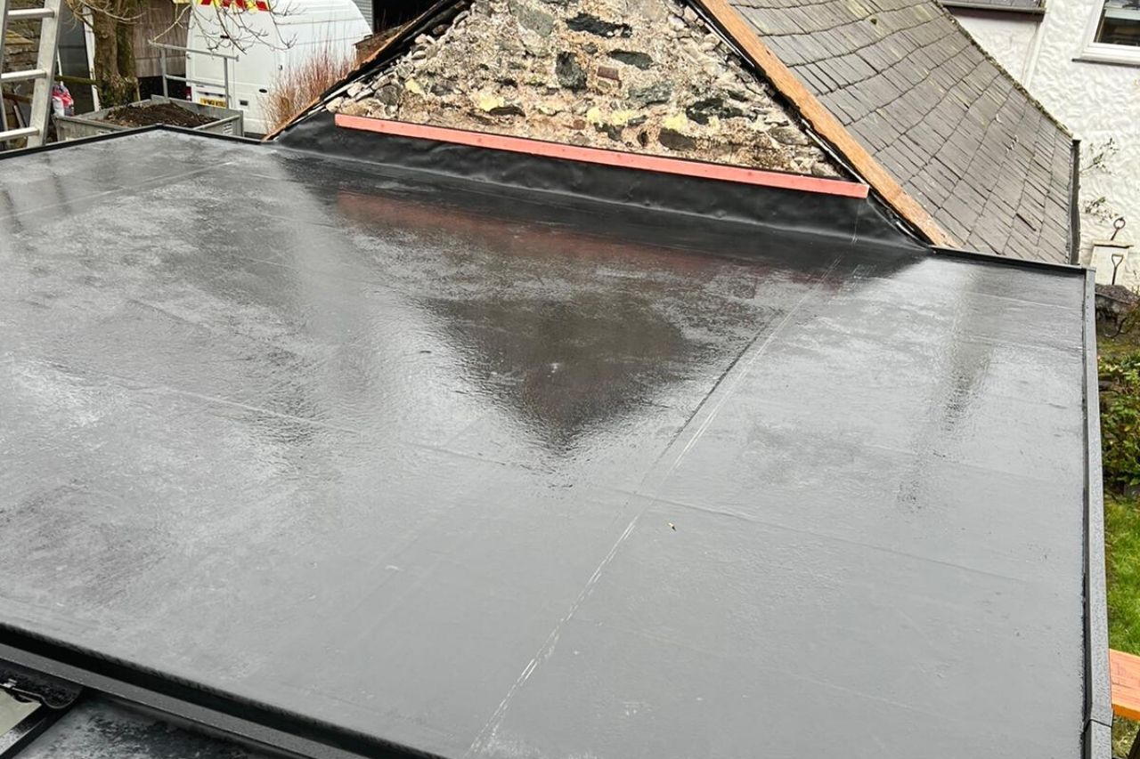 wet flat roof